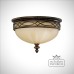 Decorative ceilling flush-mount glass-bowl brown gold fedrawingrmfb