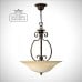 Decorative ceilling hanging glass-bowl brown gold hkcellopb