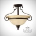 Decorative ceilling hanging glass-bowl brown gold hkcellosf