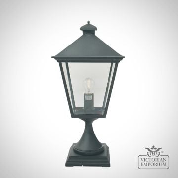 Turin Pedestal Lantern - Black