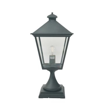 Turin Pedestal Lantern - Black