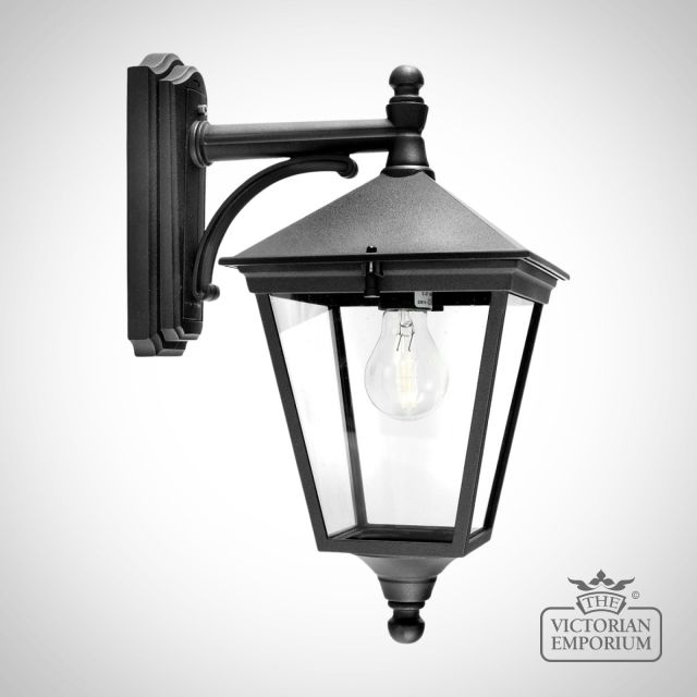 Turin 1 Light Wall Lantern - Black Outdoor Light