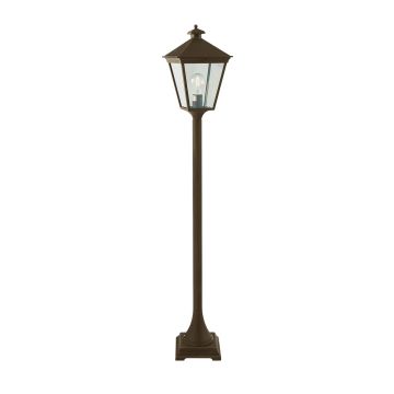 Metal Post Bollard Light Lamp Light Outdoor External Garden Street T4blkgld