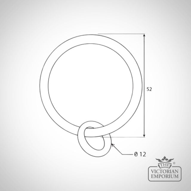 Beeswax Curtain Ring 83619 Dwg