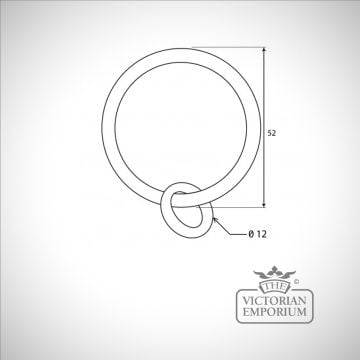 Beeswax Curtain Ring 83619 Dwg
