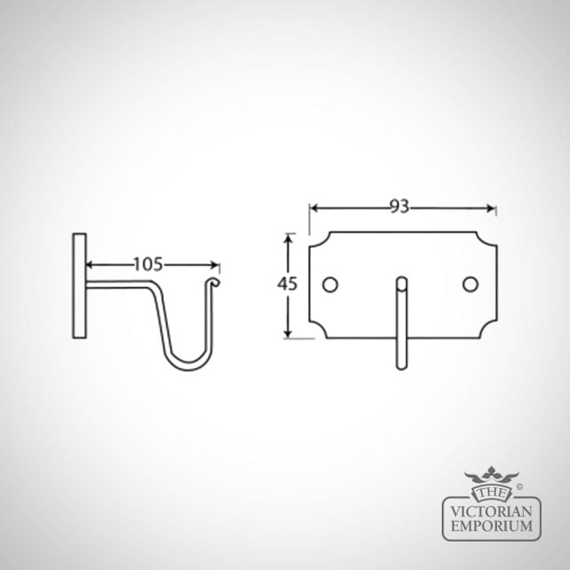 Beeswax Mounting Bracket (pair) 83618 Dwg