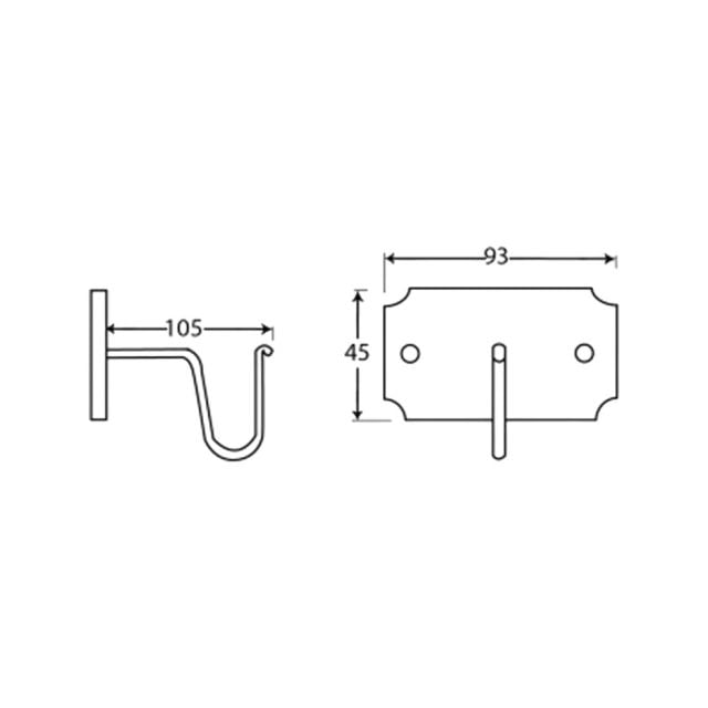 Beeswax Mounting Bracket (pair) 83618 Dwg