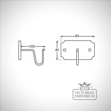 Beeswax Mounting Bracket (pair) 83618 Dwg