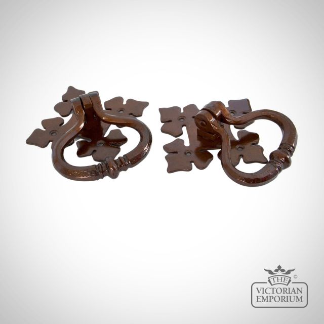 Bronze Decorative Door Ring Turn Set