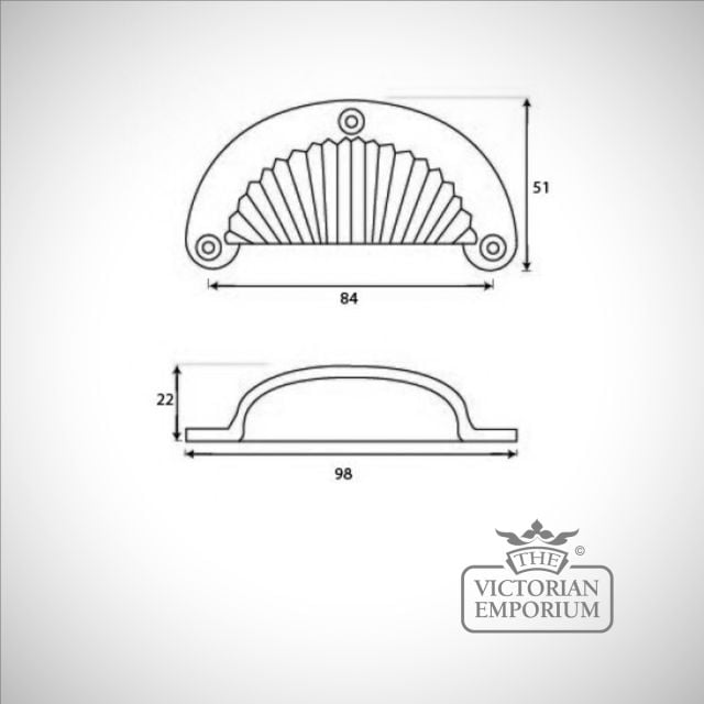 Drawer Pull Beeswax 83673 Dwg