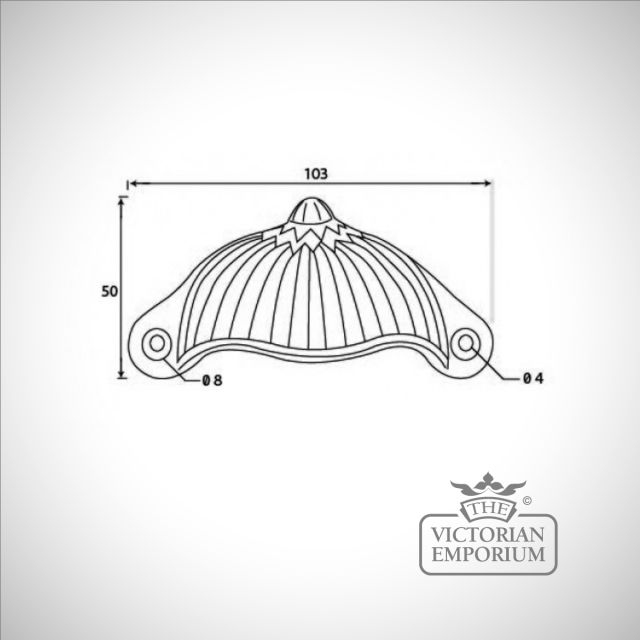 Drawer Pull Black 83676 Dwg