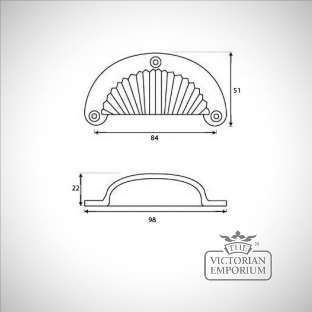 Drawer Pull Black 83677 Dwg