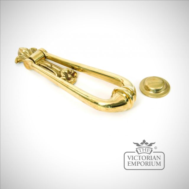 Polished Brass Loop Door Knocker V2 33610m