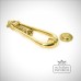 Polished Brass Loop Door Knocker V2 33610m