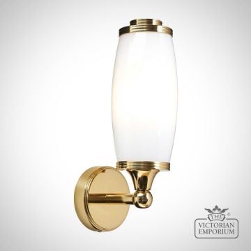 Eliot Single Bathroom Light Wall Light In Solid Brass, Chrome, Rose Gold Or Nickel Finish
