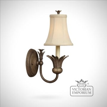 Plantation style wall sconce