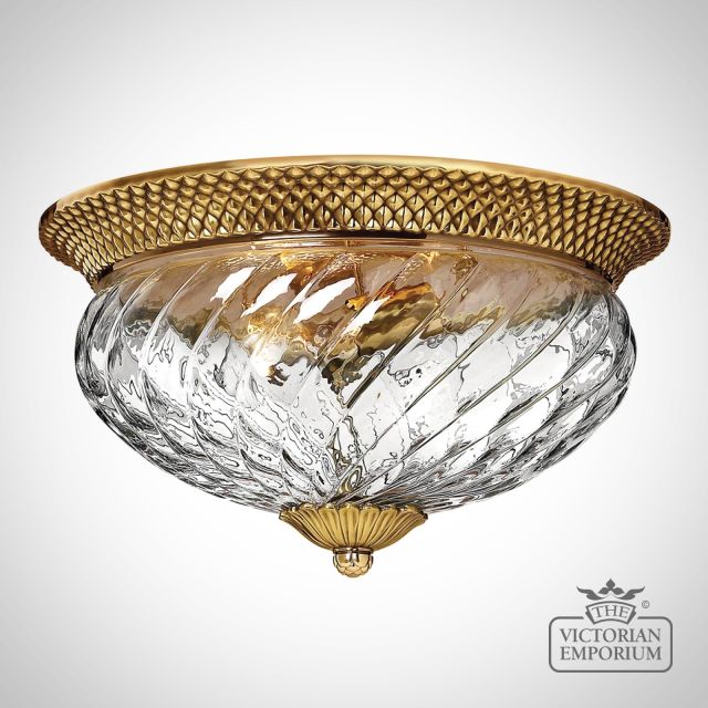 Plantation style ceiling light - medium - in a choice of finishes