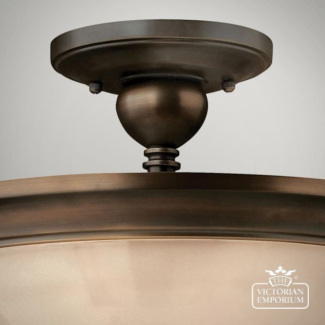 Hk Mayflower Sf  Olde Bronze Ceiling Light  Detail1