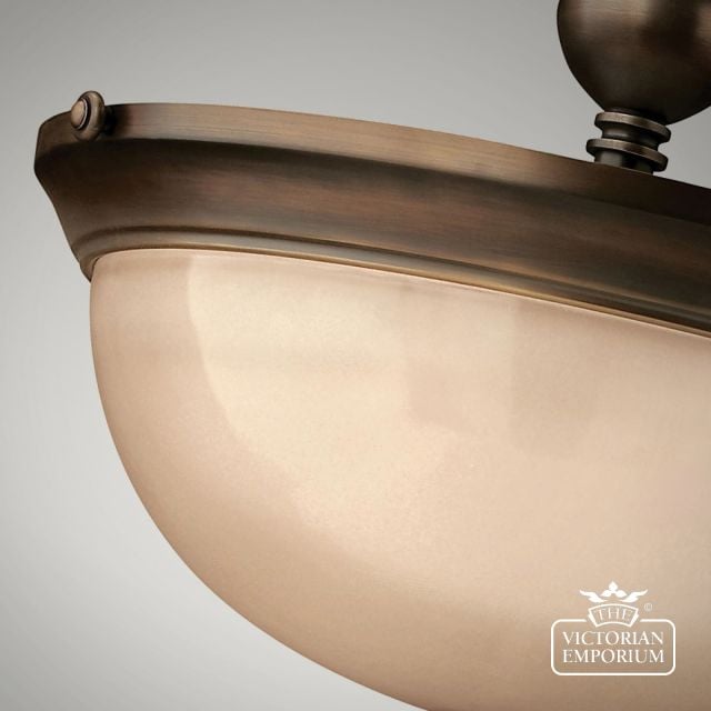 Hk Mayflower Sf  Olde Bronze Ceiling Light  Detail2
