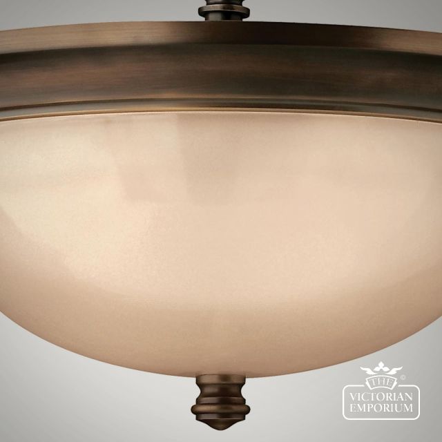 Hk Mayflower Sf  Olde Bronze Ceiling Light  Detail3