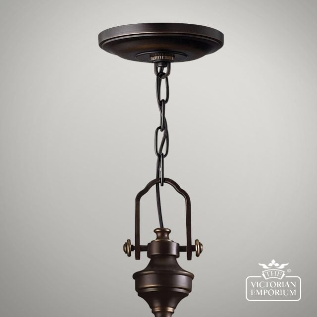 Hk Mayflower P C  Olde Bronze Pendant Light Detail1