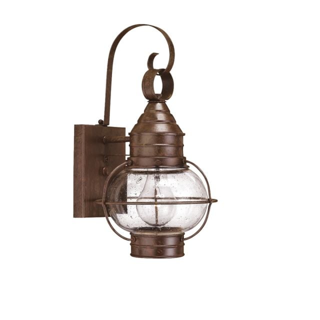 Classic onion wall lantern in Sienna Bronze - medium