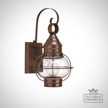 Classic Onion Wall Lantern In Sienna Bronze - Medium
