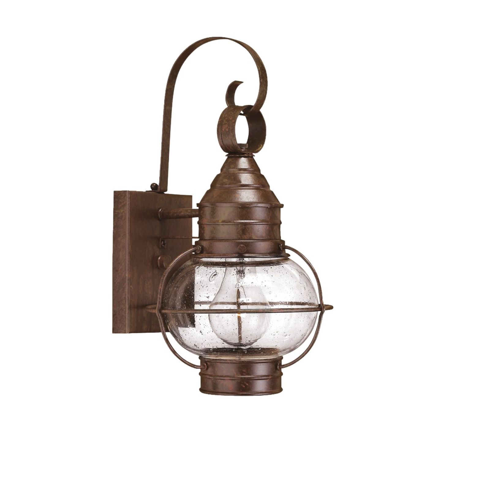 Classic onion wall lantern in Sienna Bronze - large