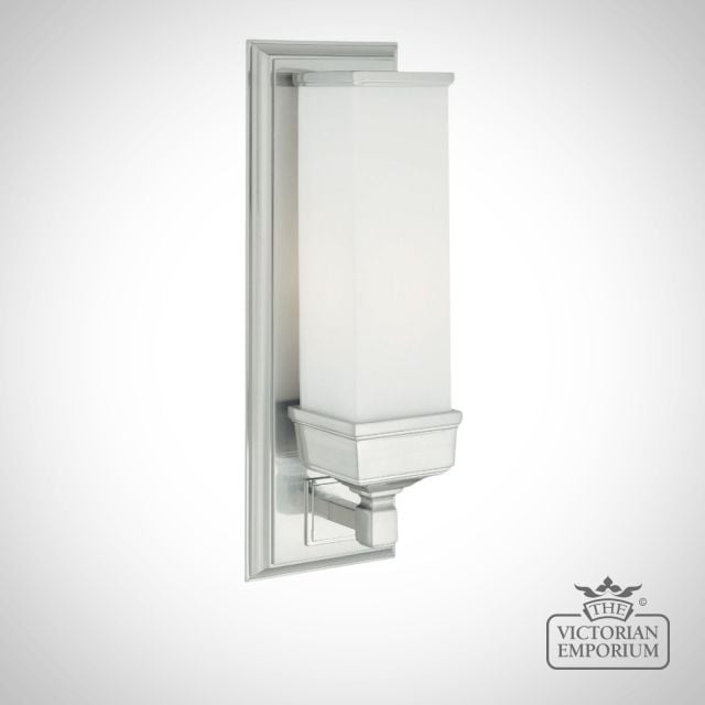 Square Tubular Chrome Wall Light