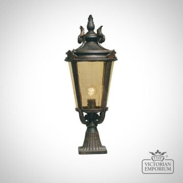 Dark Bronze Pedestal Lantern - Large