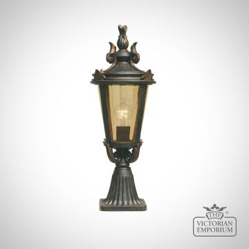 Dark Bronze Pedestal Lantern - Large