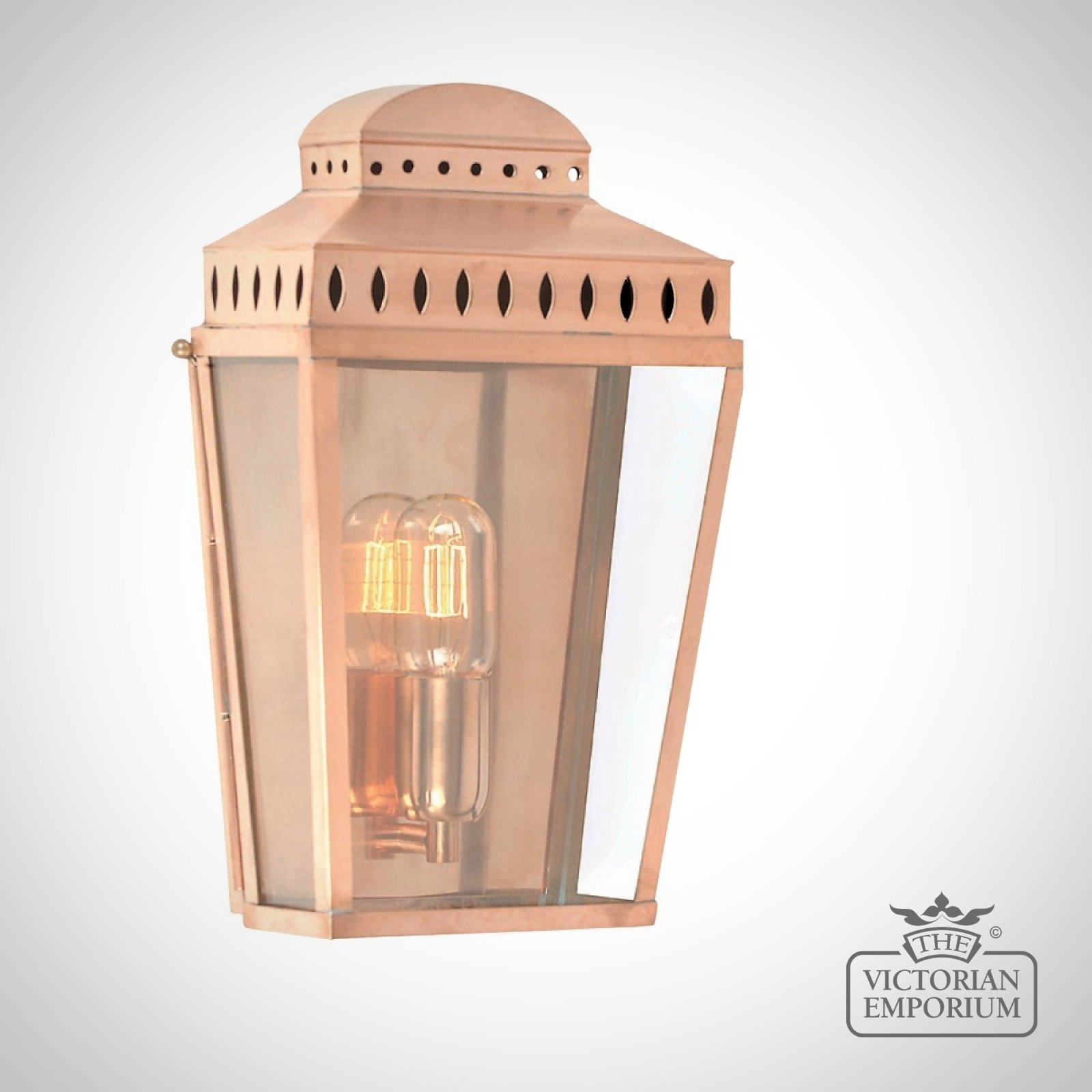 Mansion House Wall Lantern - Polished Copper