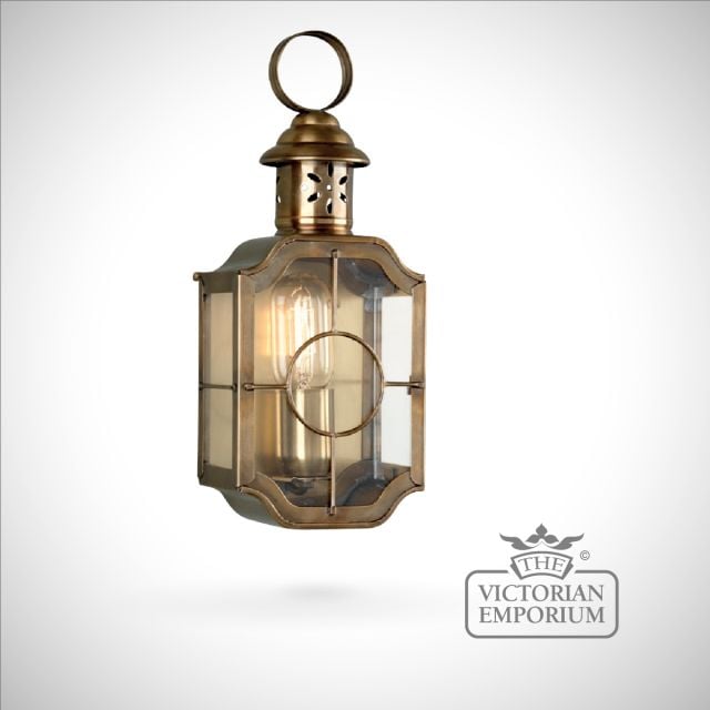 Kensington wall lantern - antique brass