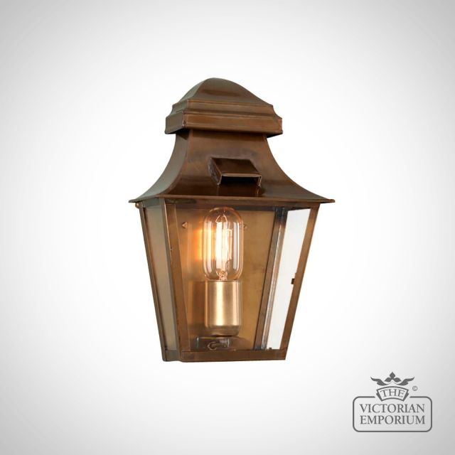 St Pauls 1 Light Wall Lantern - Antique Brass