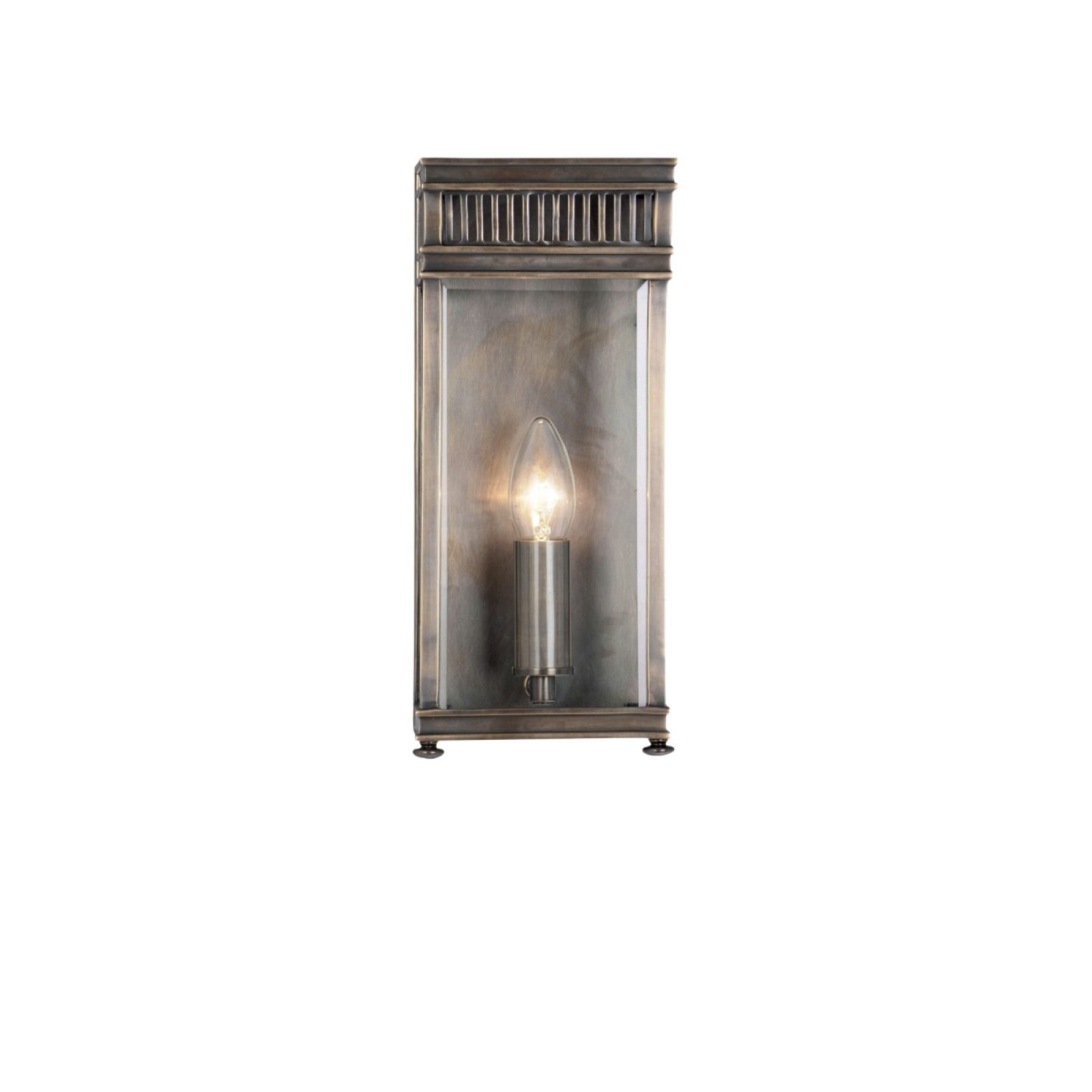 Holborn wall lantern in dark bronze - small
