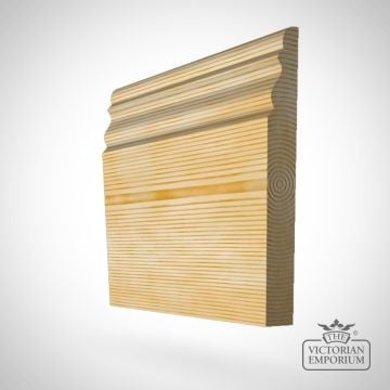Ogee Skirting 168mm x 21mm in Oak and Redwood (pine)