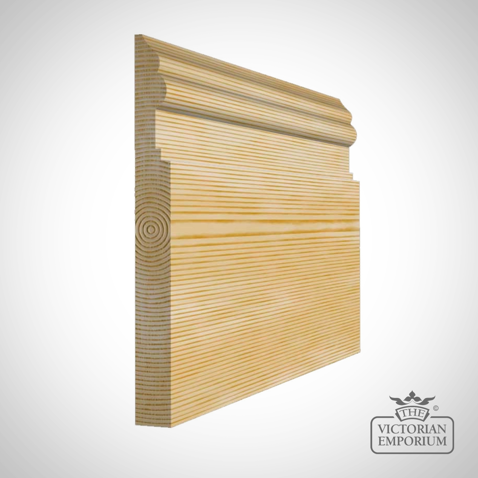 Large curved and straight period skirting 215 x 21mm