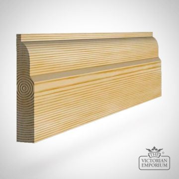 Ovolo Skirting 168 x 21mm - in Redwood (pine) or Oak