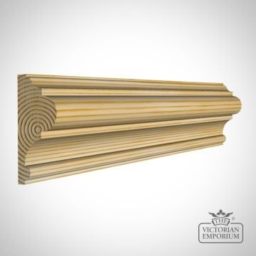 Wooden Dado Rail Moulding 70mm x 28mm - Semi Symmetrical Profile