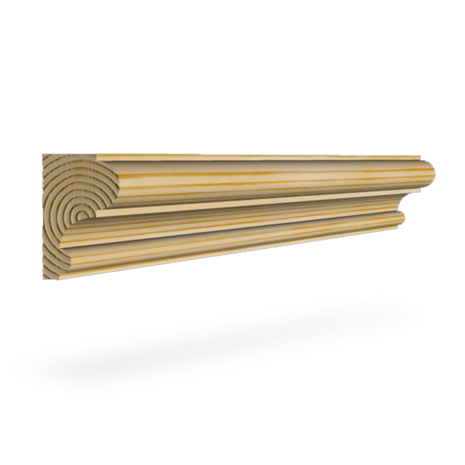 Dado Rack Wooden Dado 45 x 29mm - Redwood (pine) | Dado Rails