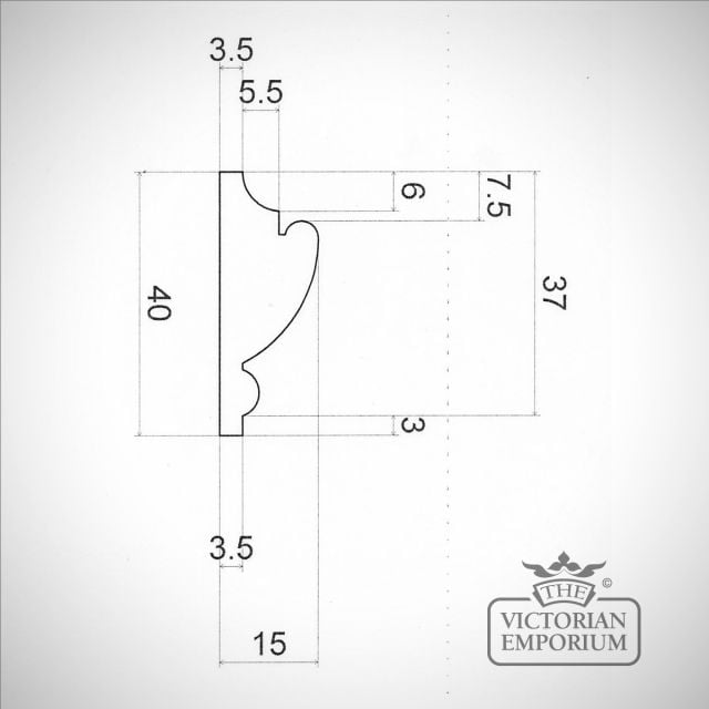 Picture Rail Profile Pattern 13 New