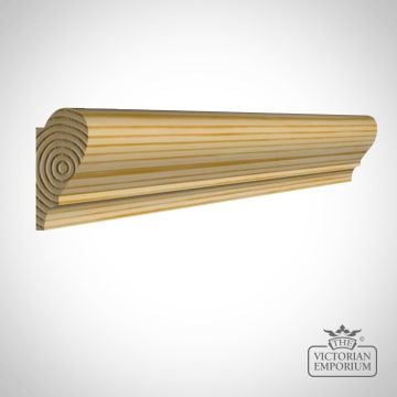 Gs Wooden Picture Rail Molding In Redwood (pine) 44 X 21mm  14