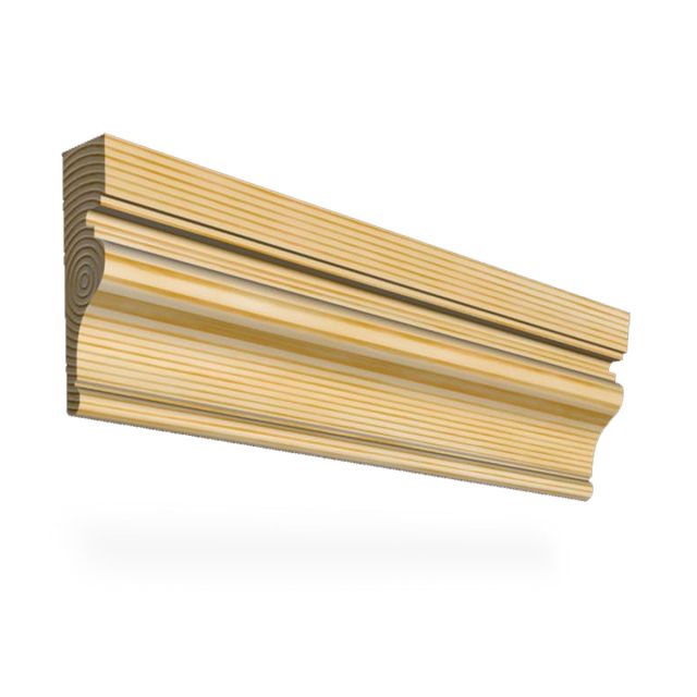 Wooden Door Architrave 78mm x 21mm in Redwood (pine)