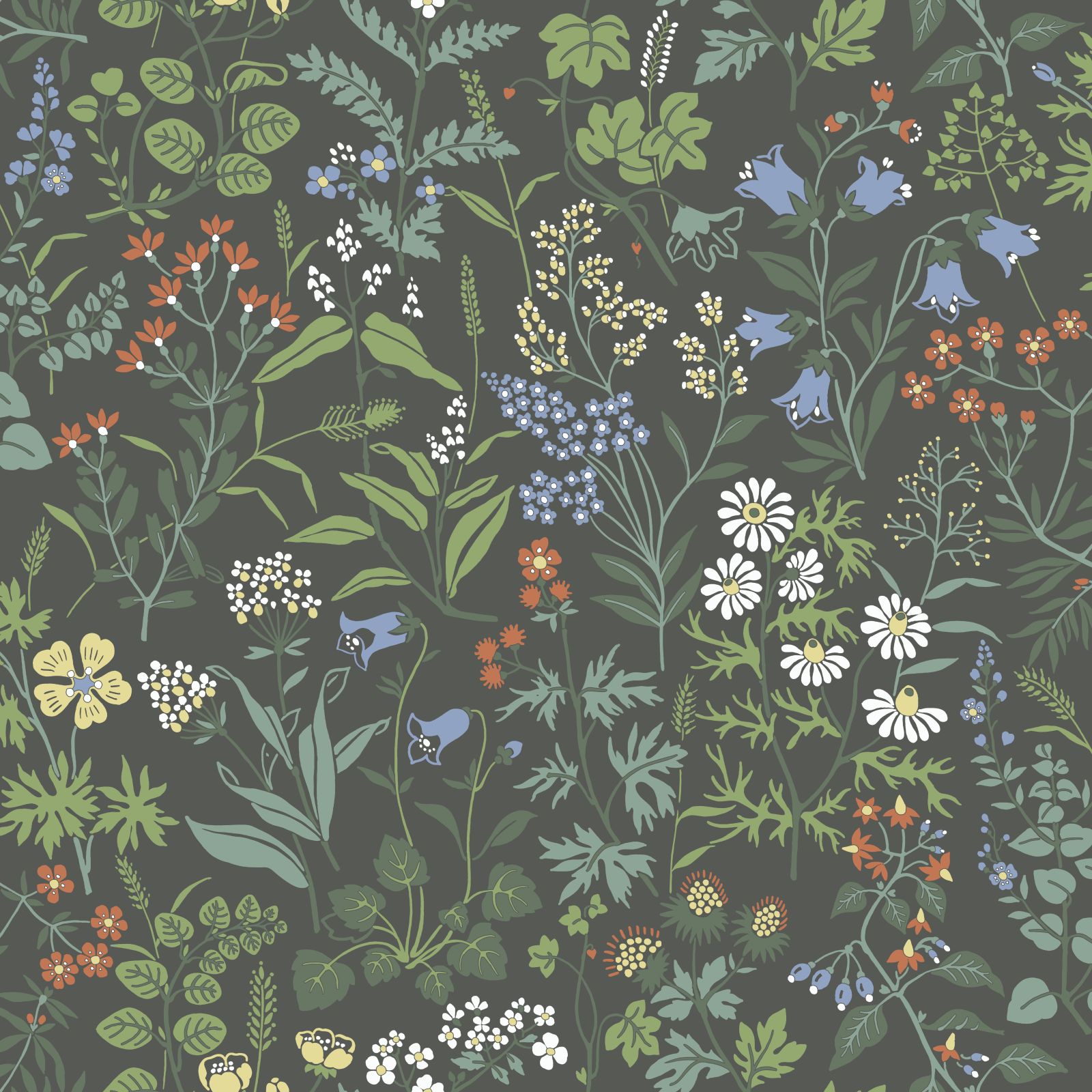 Morris Inspired Floral Wallpaper The Victorian Emporium