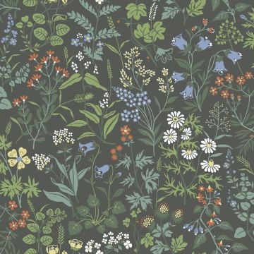 Morris inspired floral wallpaper