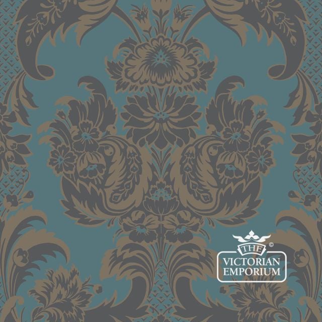 Wallpaper Posh Floral Damask Traditional Victorian Edwardian Classic Decorative  Wyndham 94 3017