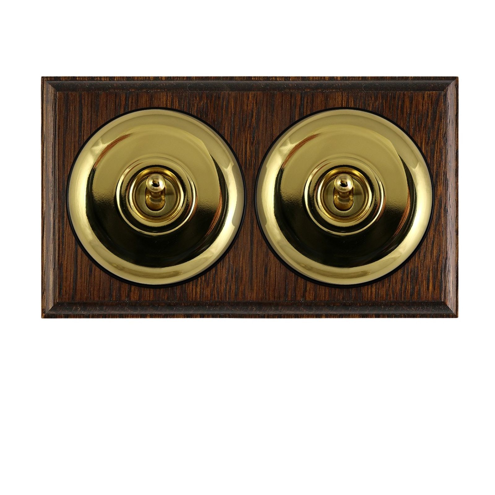 2 gang period light switch - plain in a choice of finishes