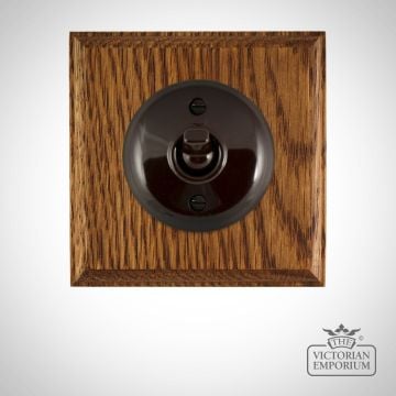 3 Gang Bakelite light switch - plain white or brown