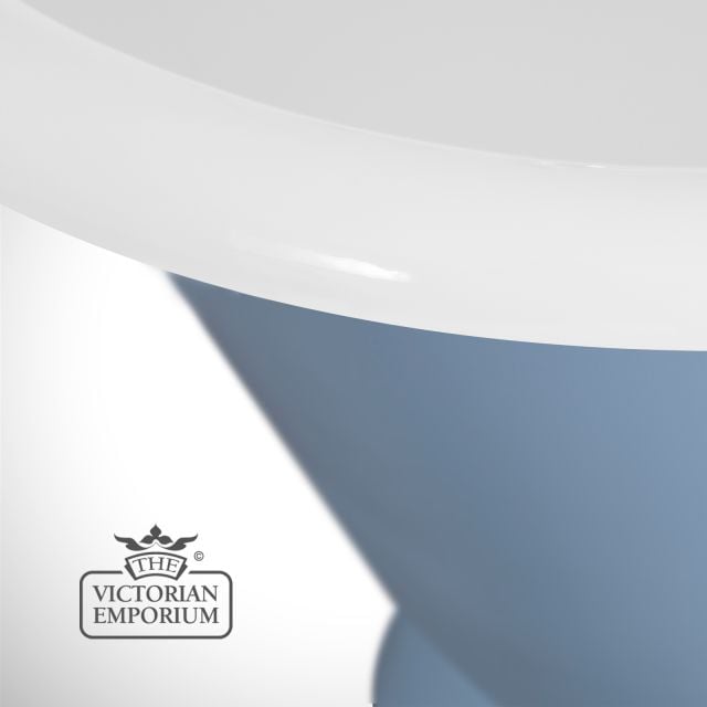 Roll Top Bath Classic Painted Exterior With Nickel Interior Montreal 3