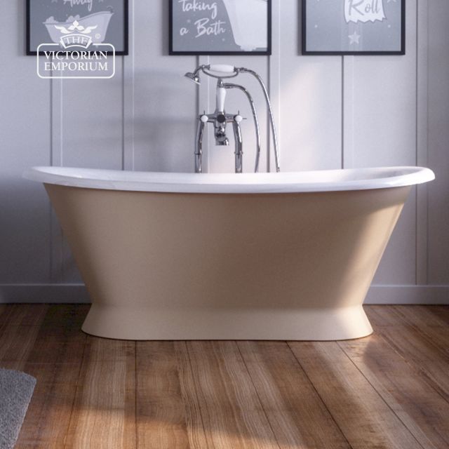 Rolltop Bath Chaucer Farrow  Ball London Stone